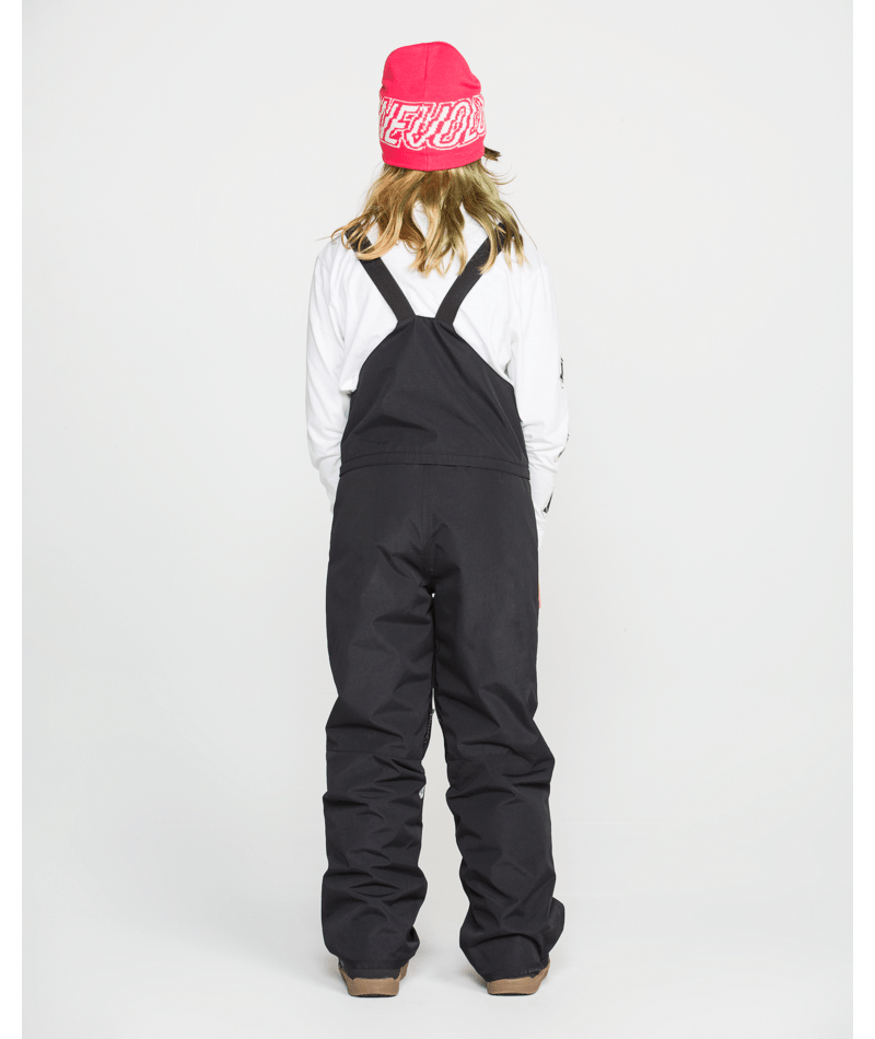 Volcom Kids Barkley Ins Bib Overall - Black #color_black