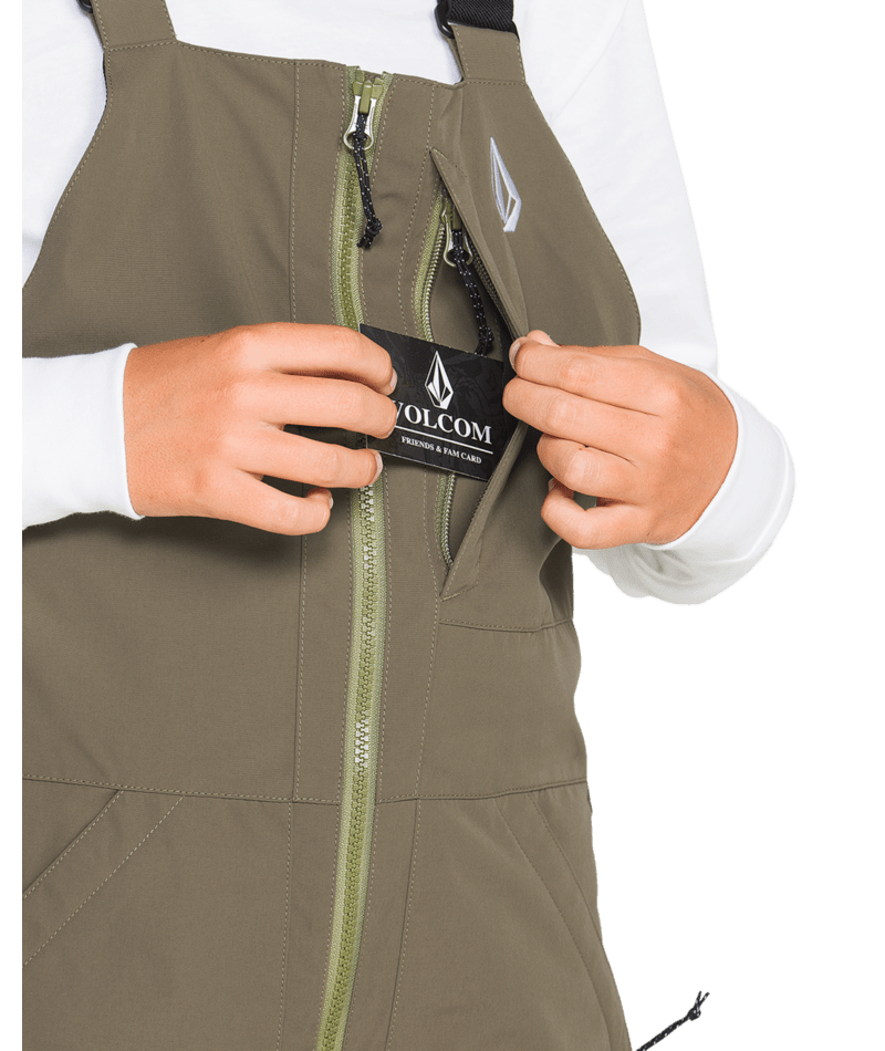 Volcom Kids Barkley Ins Bib Overall - Teak 