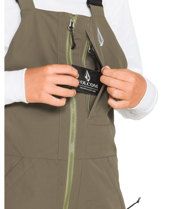 Volcom Kids Barkley Ins Bib Overall - Teak 