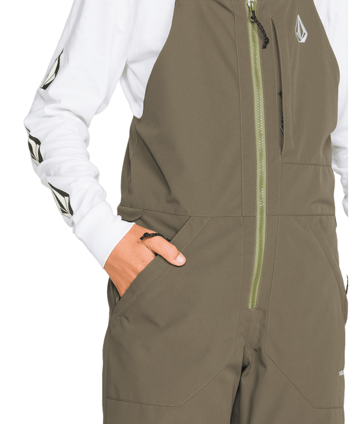 Volcom Kids Barkley Ins Bib Overall - Teak 