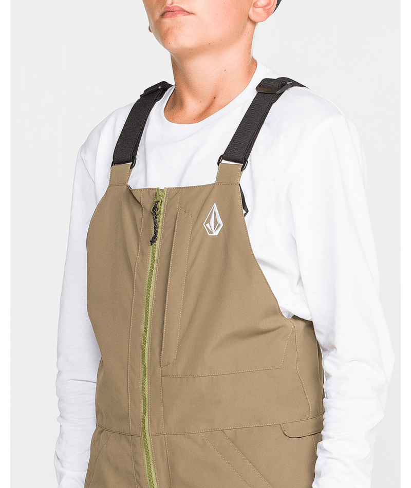 Volcom Kids Barkley Ins Bib Overall - Teak 