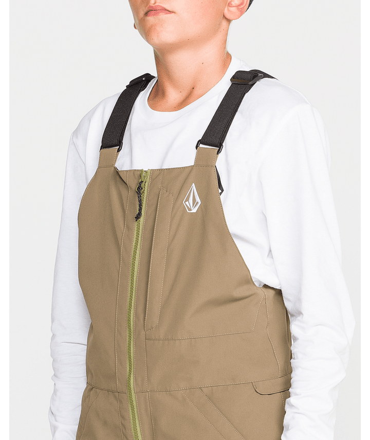 Volcom Kids Barkley Ins Bib Overall - Teak 
