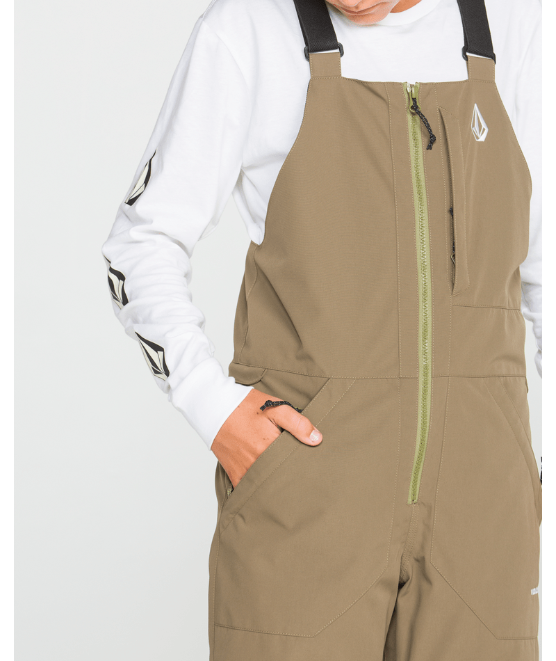 Volcom Kids Barkley Ins Bib Overall - Teak 