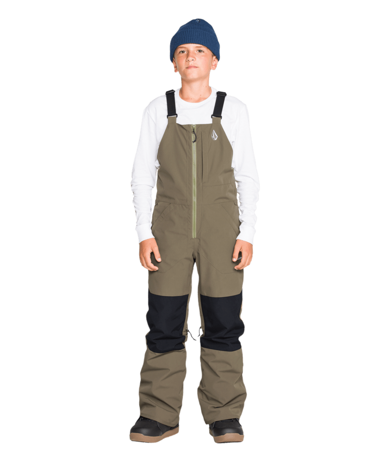Volcom Kids Barkley Ins Bib Overall - Teak 