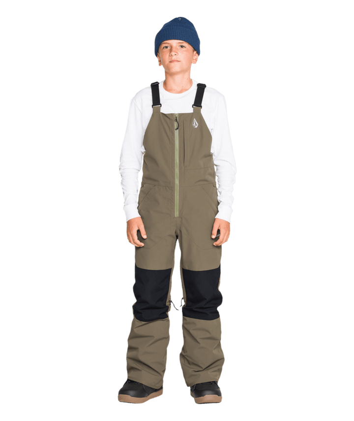 Volcom Kids Barkley Ins Bib Overall - Teak 