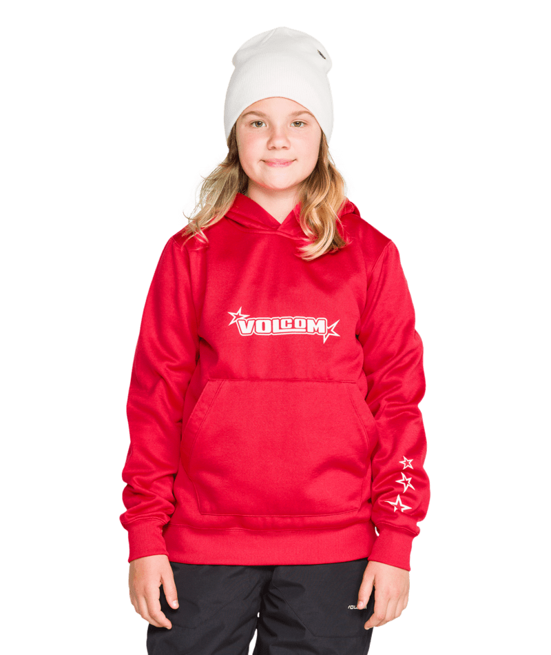 Volcom Kids Hydro Fleece Hoodie - Bright Cherry 