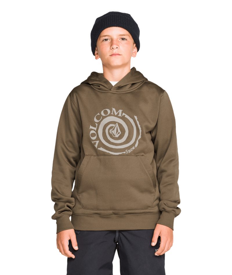 Volcom Kids Hydro Fleece Hoodie - Teak #color_teak