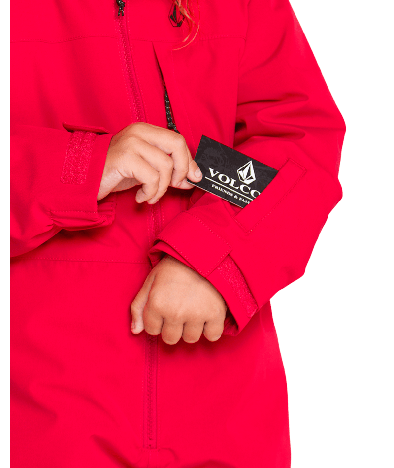 Volcom Kids Little Flurry One Piece - Bright Cherry 