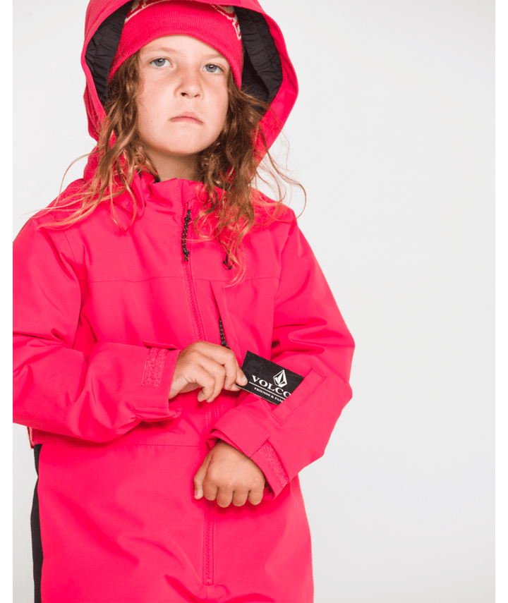 Volcom Kids Little Flurry One Piece - Bright Cherry 