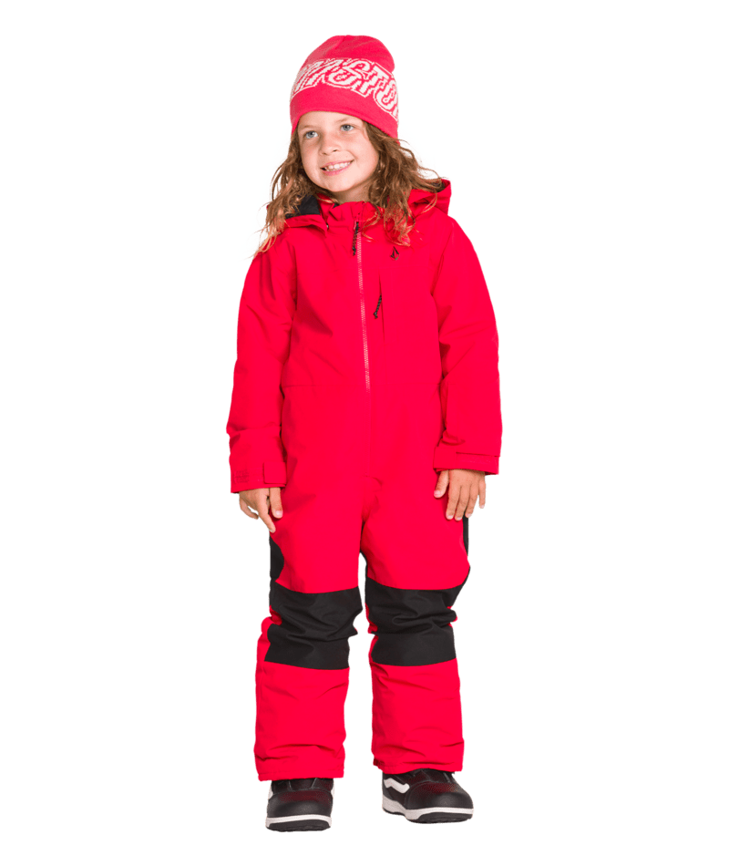 Volcom Kids Little Flurry One Piece - Bright Cherry 