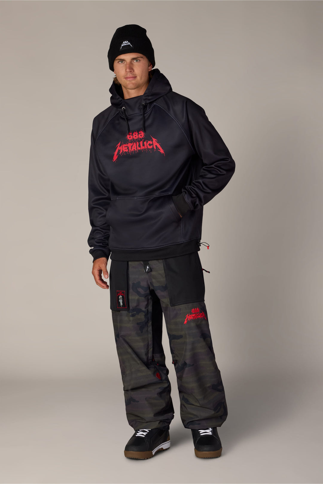 686 Mens Metallica Bonded Fleece Pullover Hoody