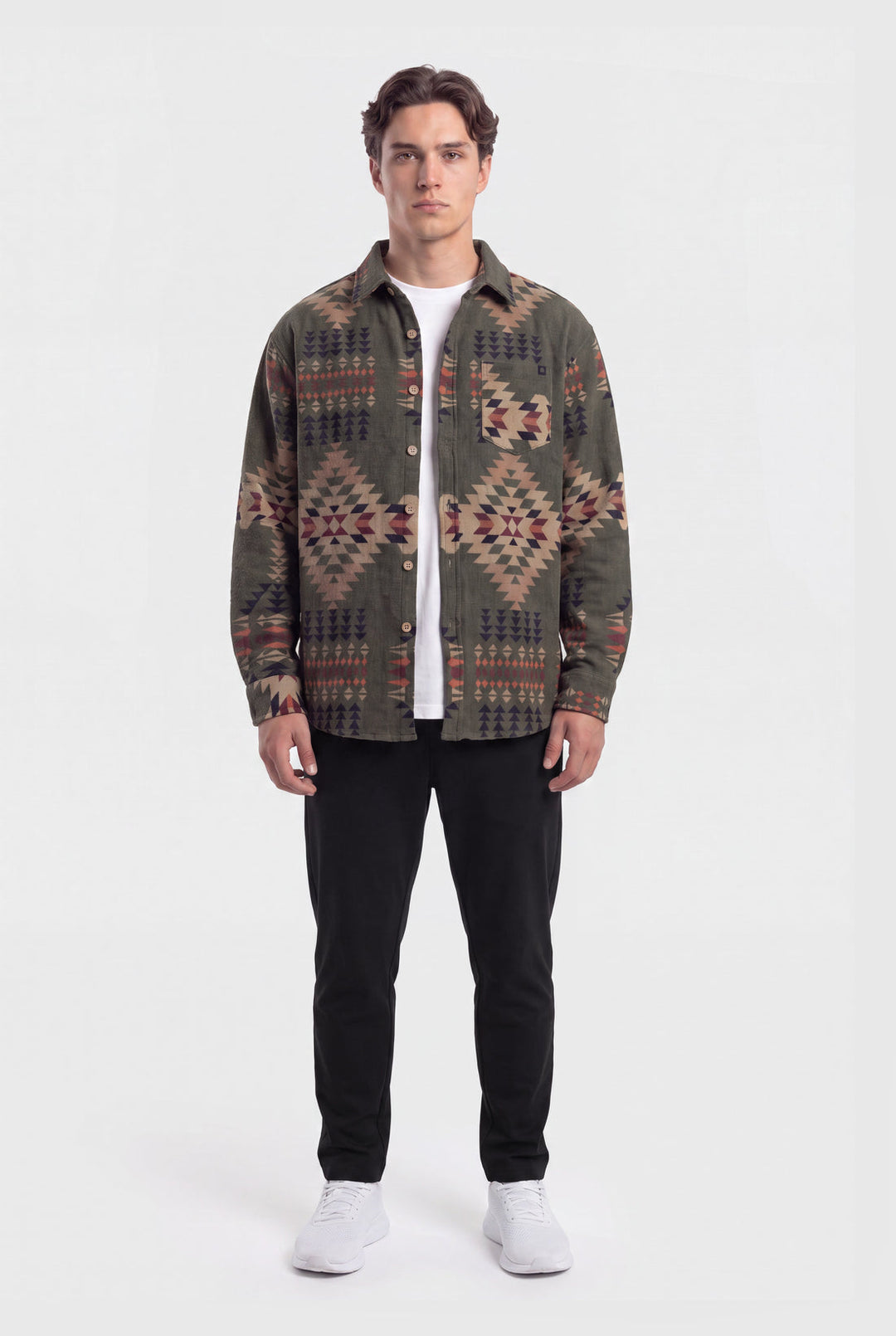 TEAMLTD Mens Trail Aztec Overshirt