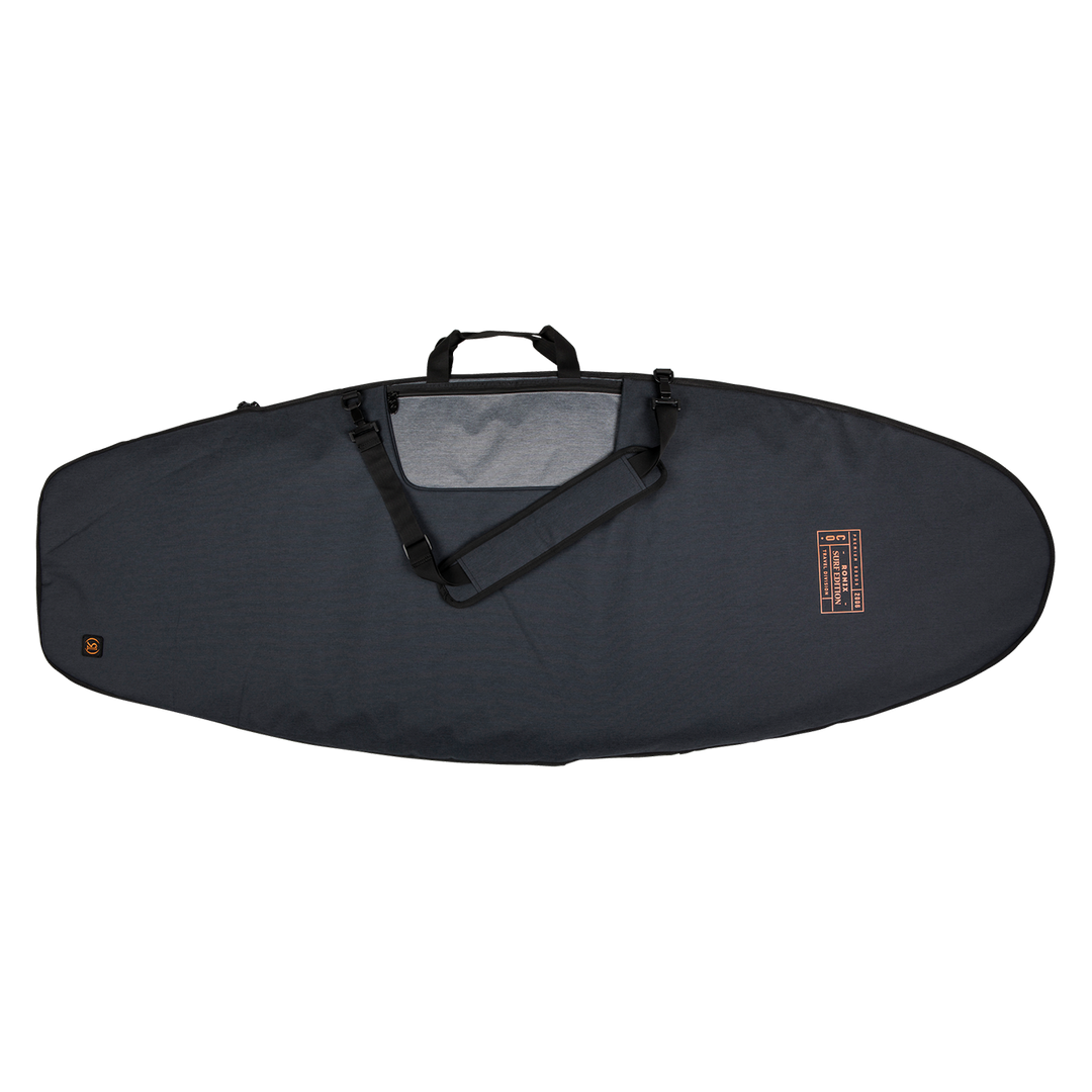 Ronix Dempsey Surf Case W/3D Fin Box 2025 | Charcoal/Orange