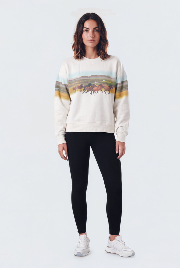 TEAMLTD Womens Run Wild Crewneck