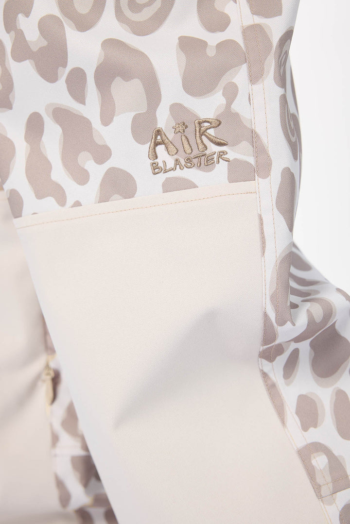 Leopard print jacket with &
