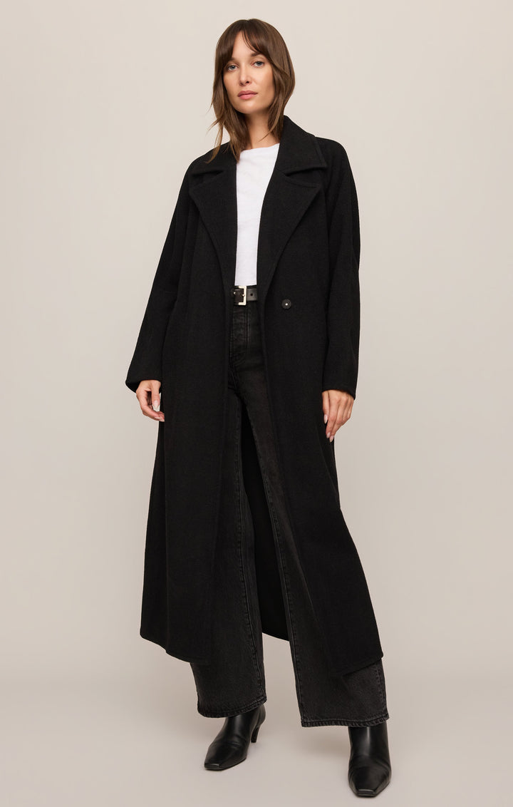 Z Supply Women’s Crosby Cocoon Coat in Black, front view