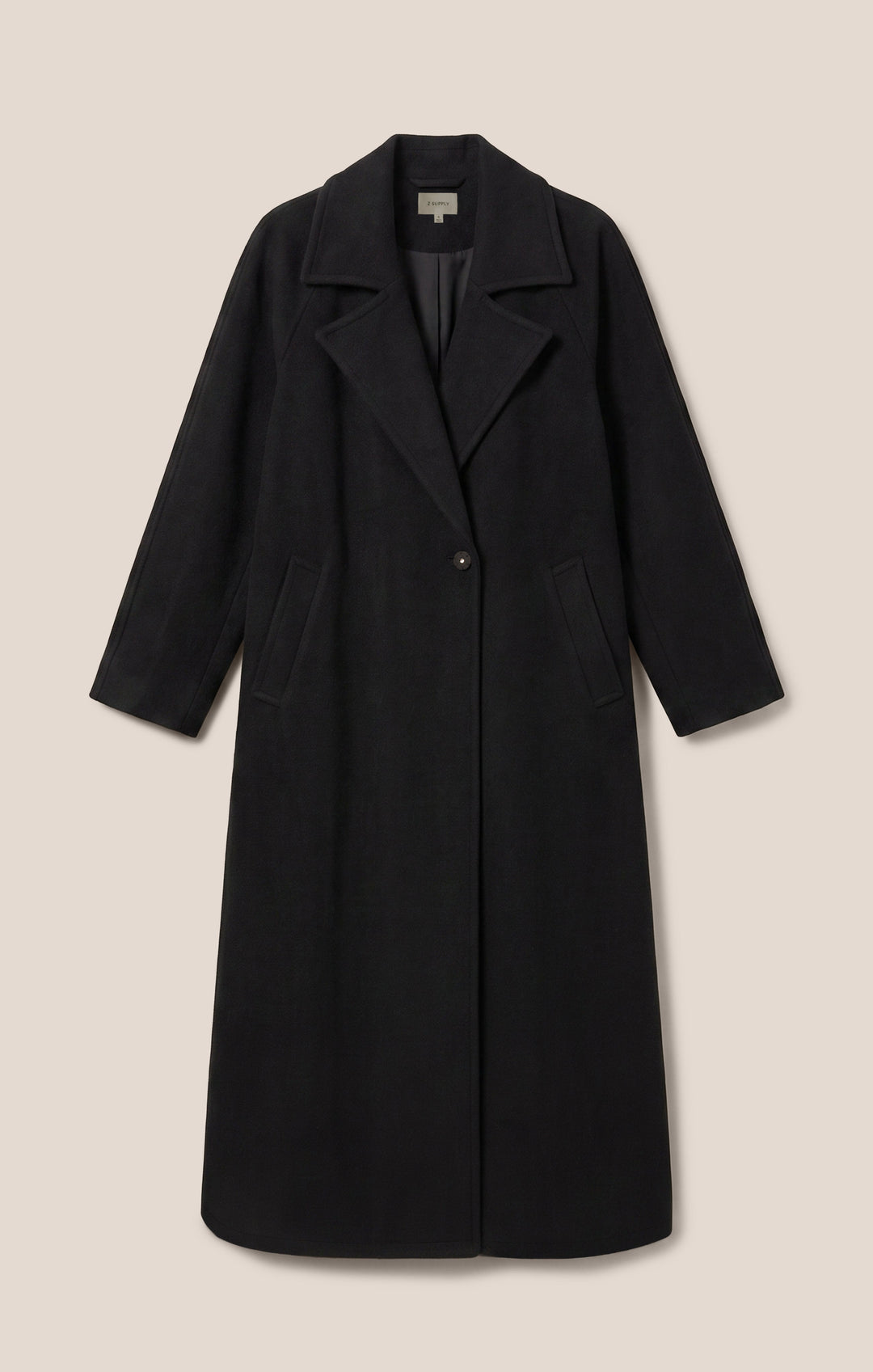 Z Supply Women’s Crosby Cocoon Coat in Black, additional view