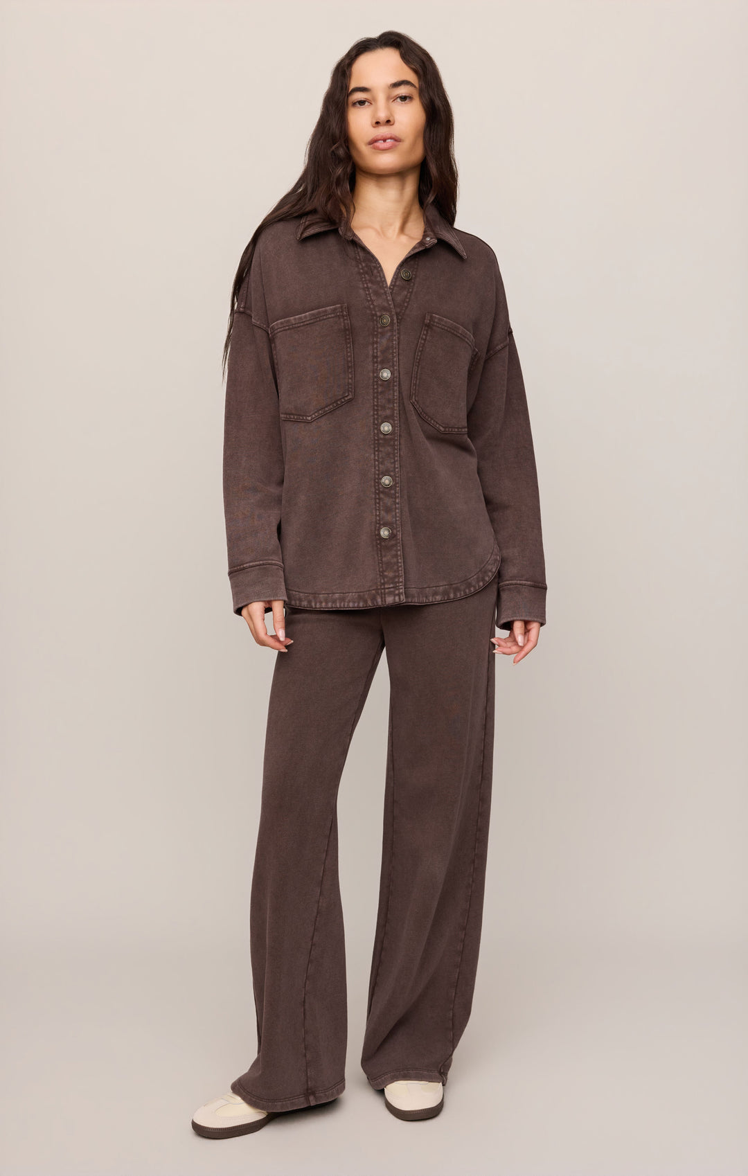 Z Supply Women’s Hunter Knit Pant in Dark Chocolate, additional view