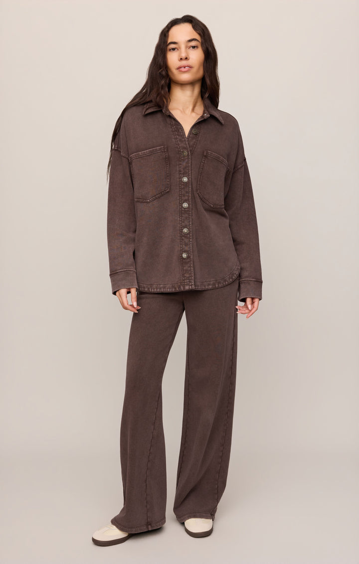Z Supply Women’s Hunter Knit Pant in Dark Chocolate, additional view