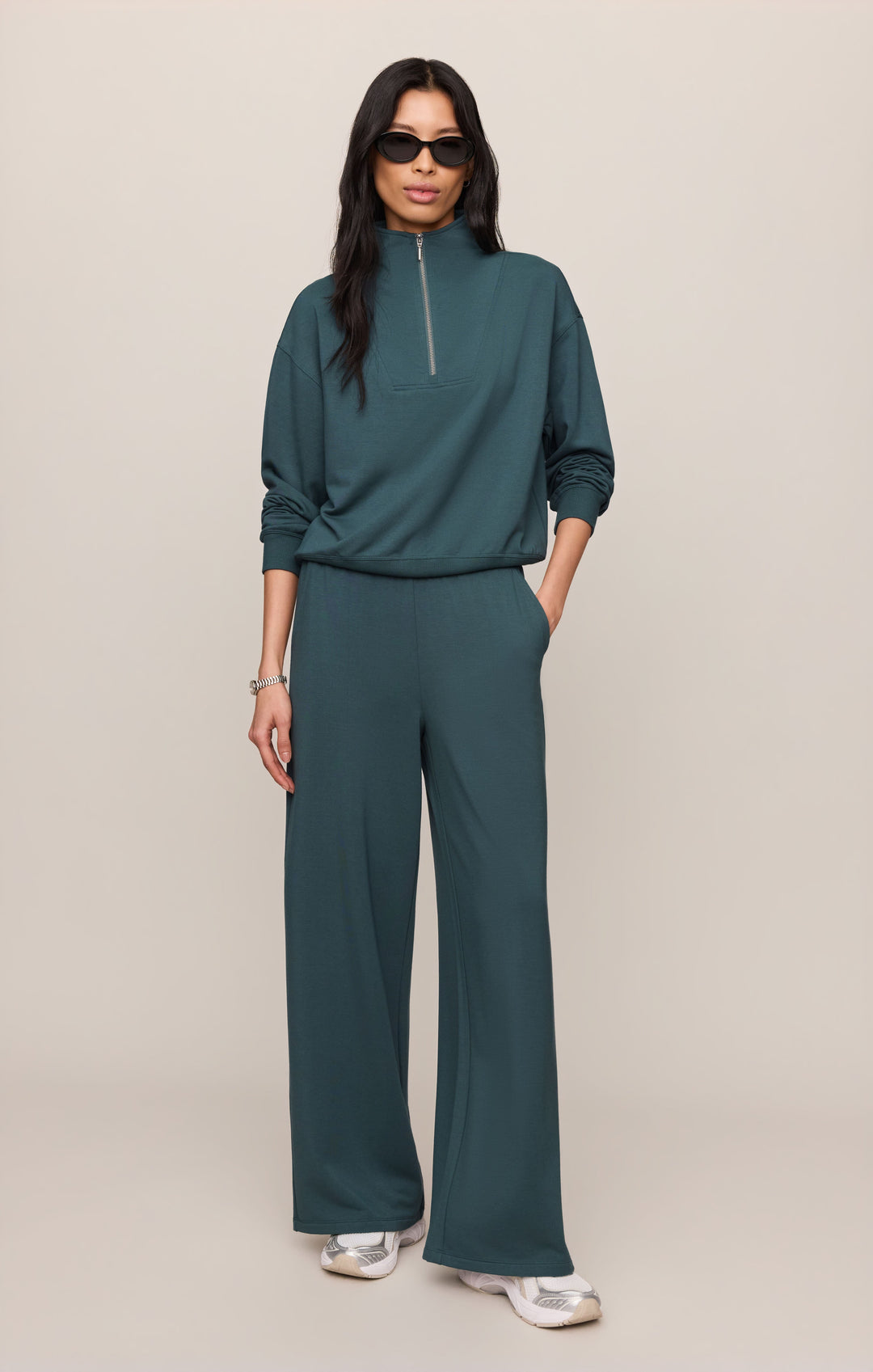 Z Supply Women’s In Transit Modal Pant in Emerald Cove, additional view