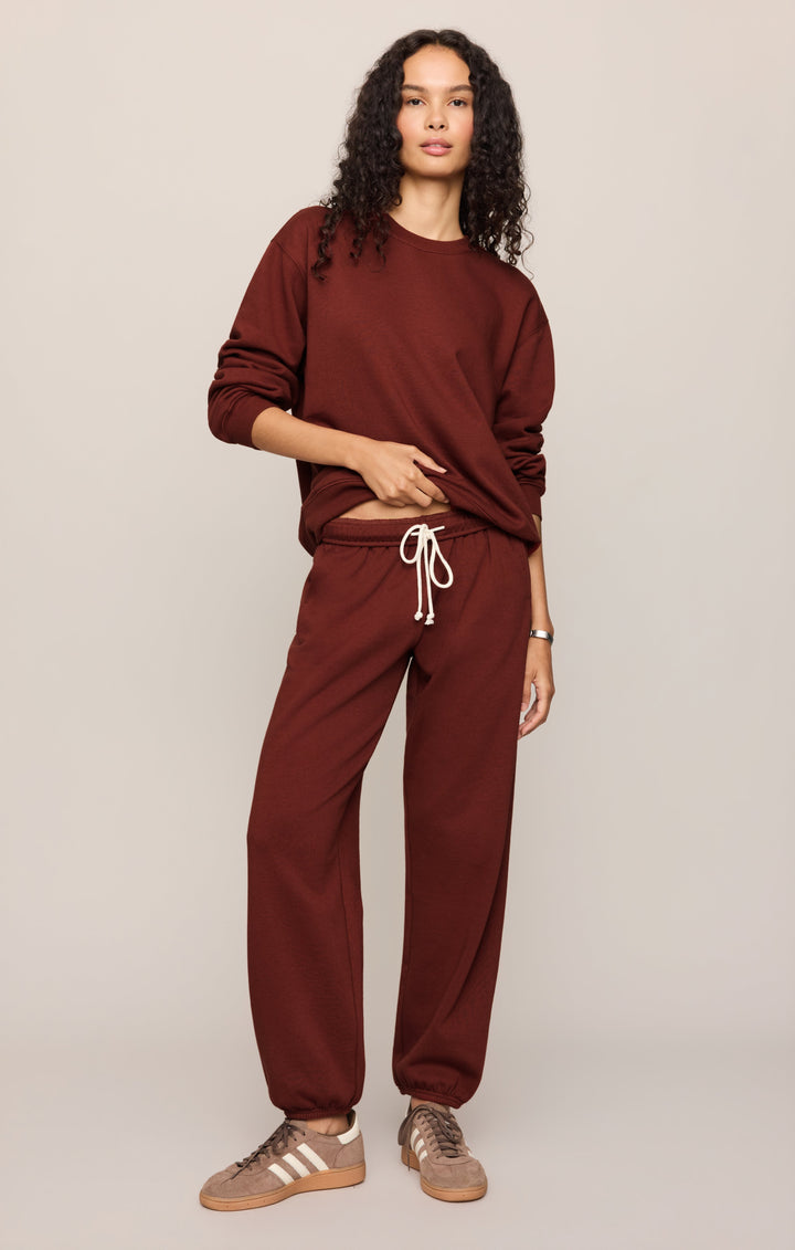 Z Supply Women’s Boyfriend Sweatshirt in Velvet Rouge, additional view