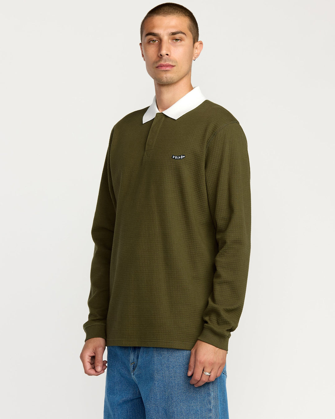 Volcom Curbstone Long Sleeve Polo (Men&