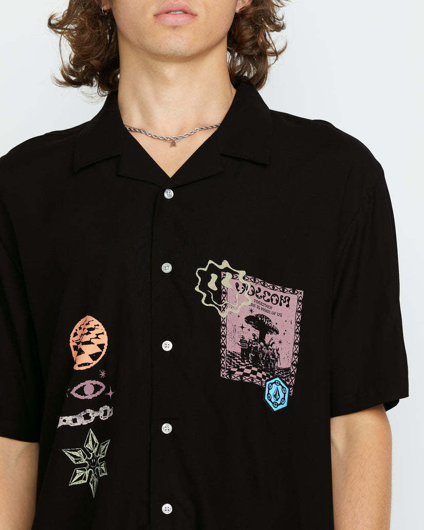 Volcom Fa F Rygalski Woven Short Sleeve (Men&