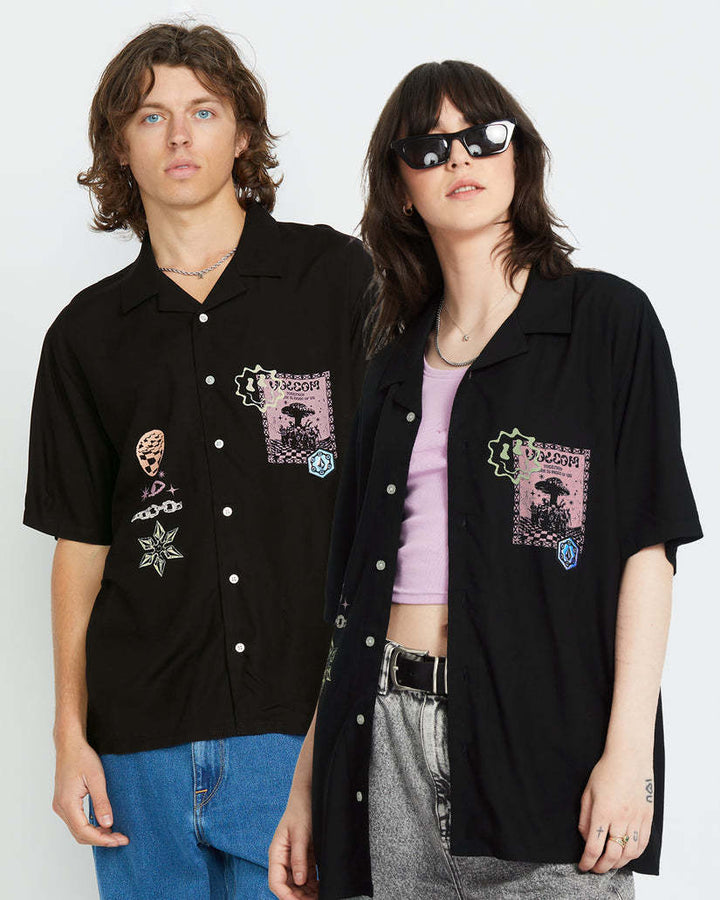 Volcom Fa F Rygalski Woven Short Sleeve (Men&