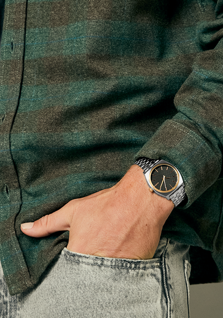 Nixon Time Teller | Silver/Rose Gold/Black