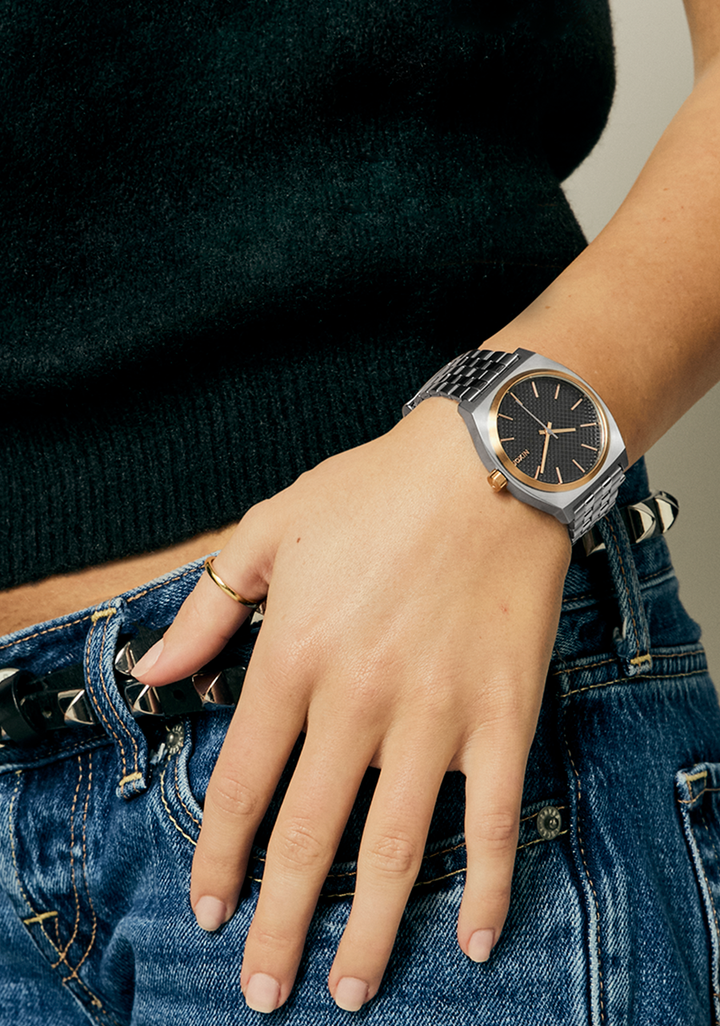 Nixon Time Teller | Silver/Rose Gold/Black