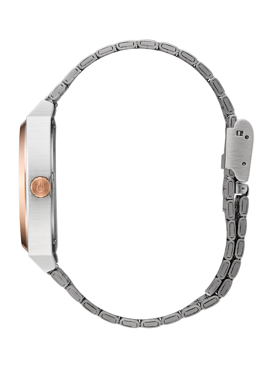 Nixon Time Teller | Silver/Rose Gold/Black