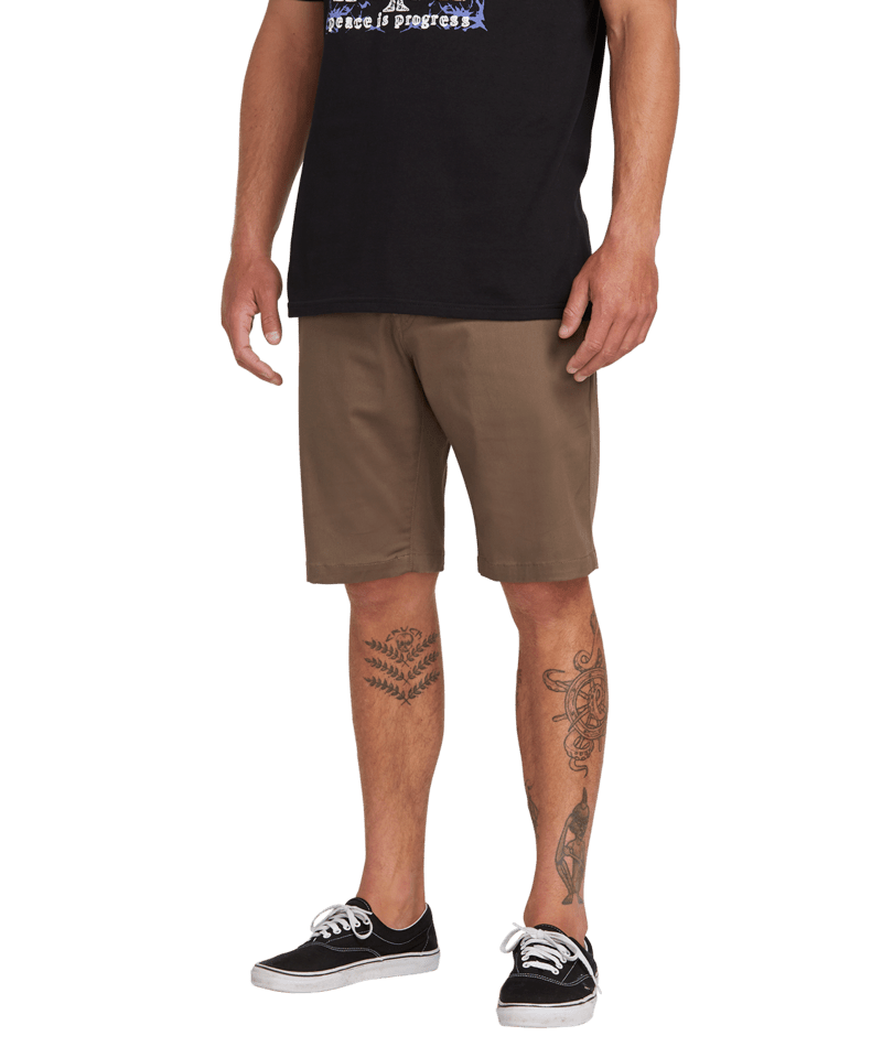 Volcom Mens Frickin Modern Stretch Short 21 | Mushroom