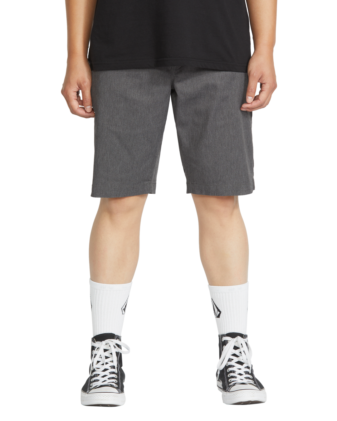 Volcom Frckn Mdn Strch Sht 21 (Mens) | Charcoal Heather