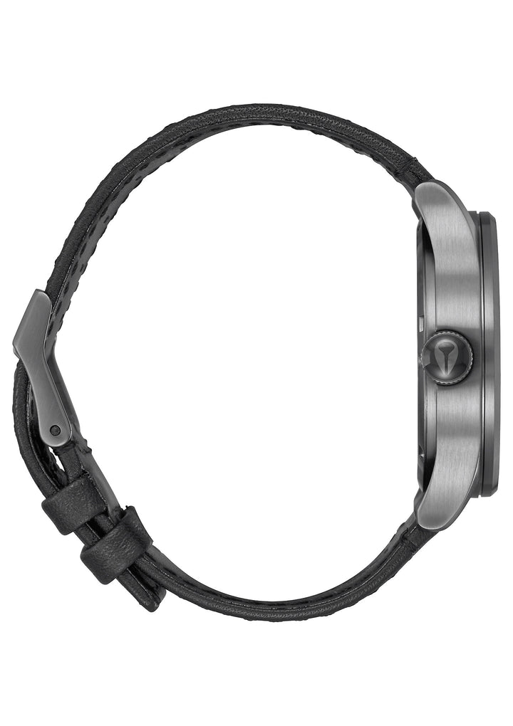 Nixon Sentry Leather | Gunmetal/Black