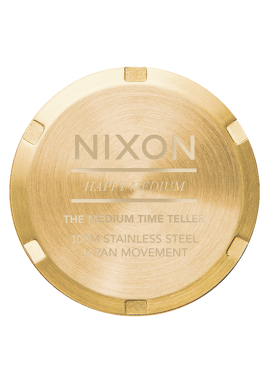 Nixon Medium Time Teller | Light Gold/Turquoise