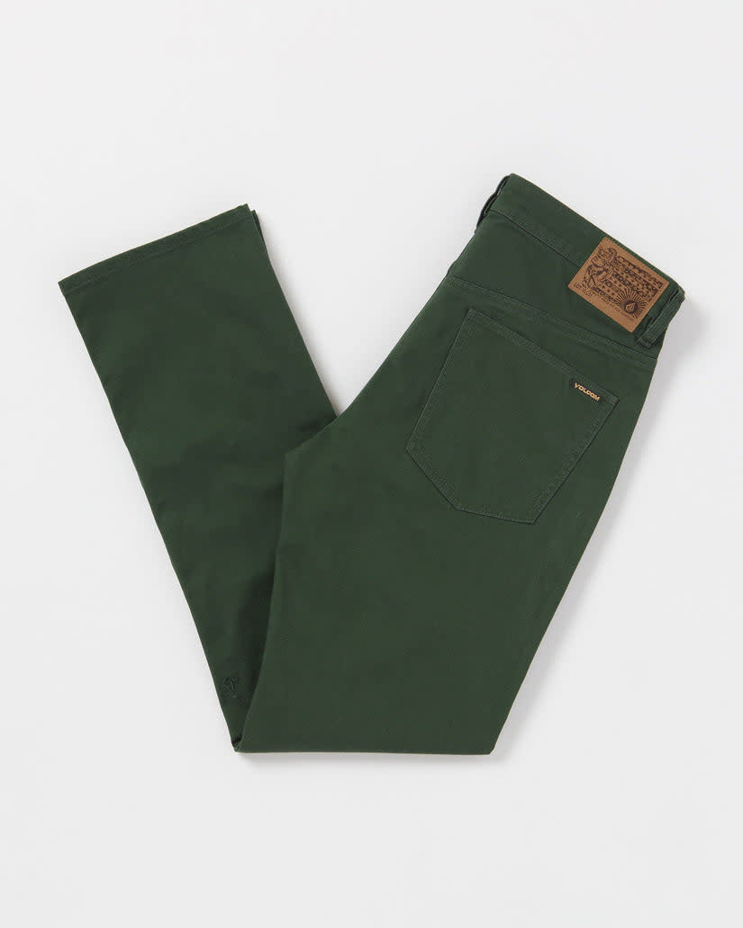 Volcom Solver 5 Pocket Slub (Mens) | Dark Forest