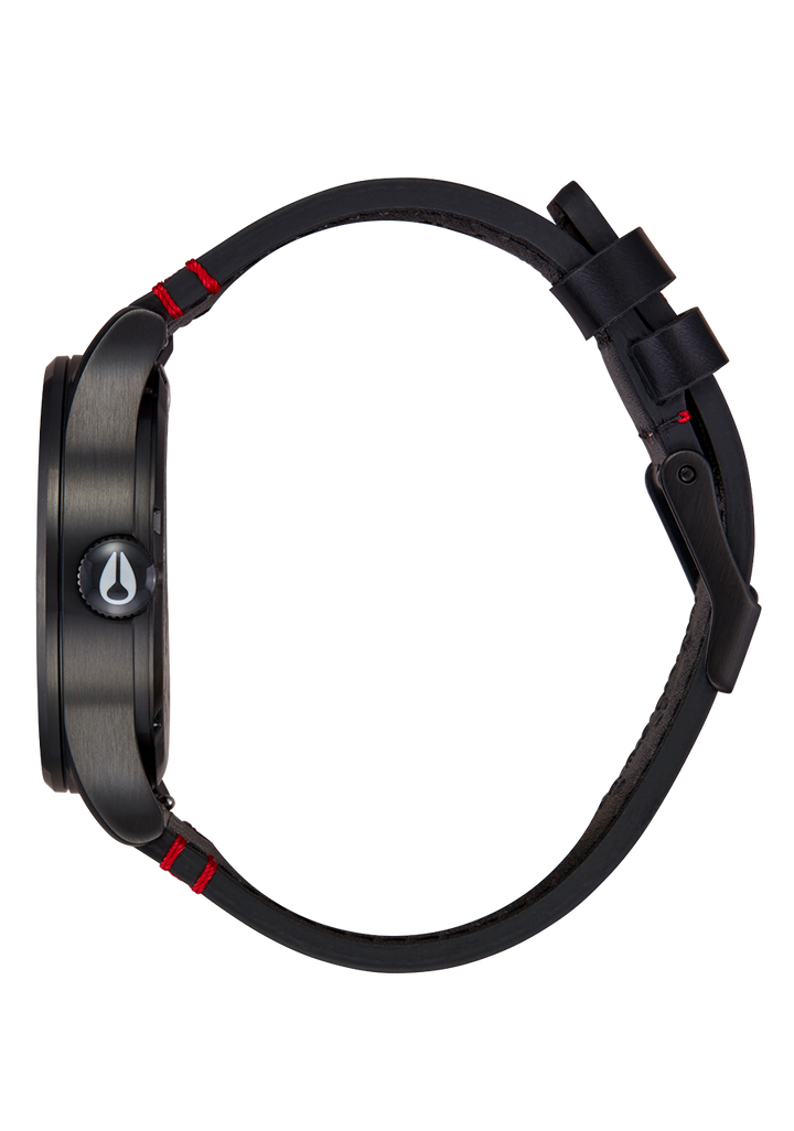 Nixon Rolling Stones Sentry Leather | All Black
