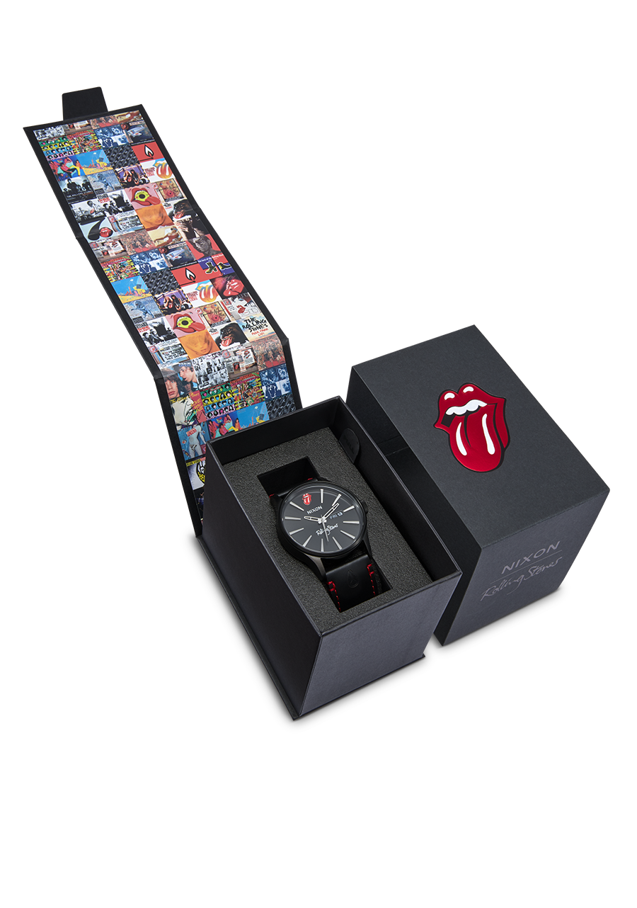Nixon Rolling Stones Sentry Leather | All Black