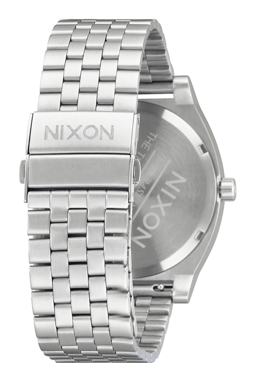 Nixon Time Teller Solar | Silver/Salmon