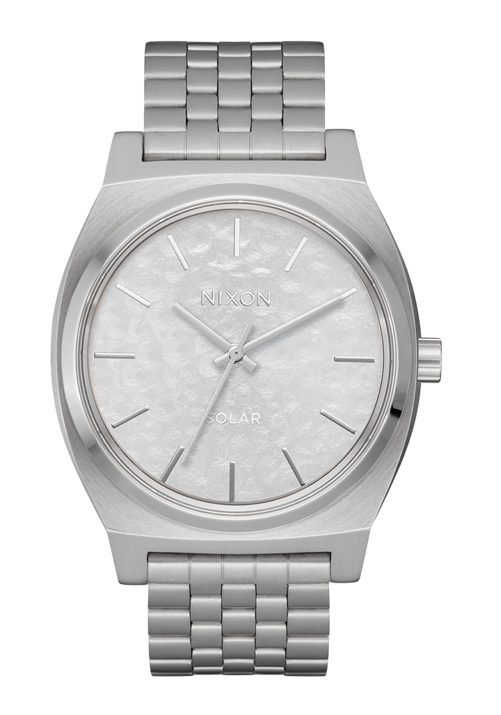 Nixon Time Teller Solar | Silver/Snow