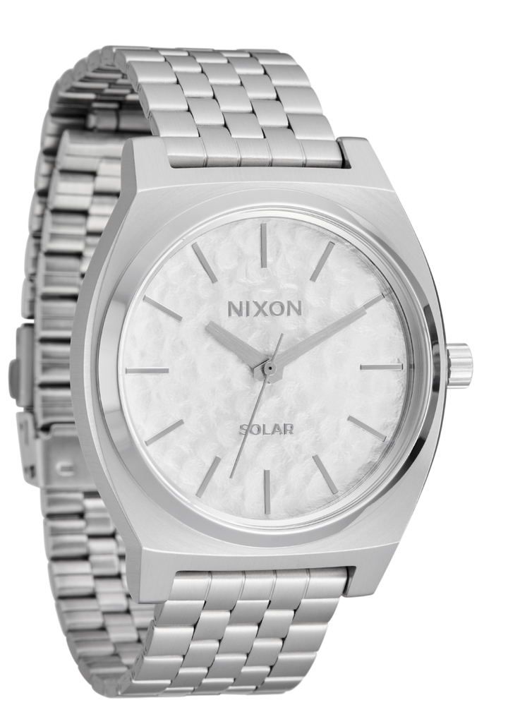 Nixon Time Teller Solar | Silver/Snow