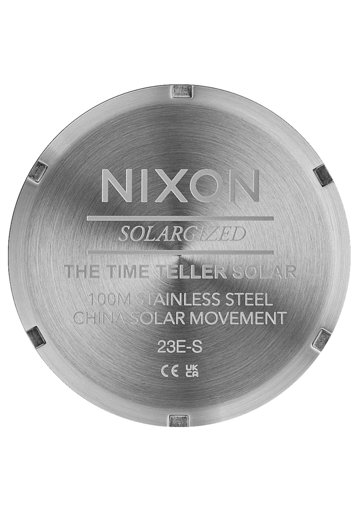 Nixon Time Teller Solar | Silver/Snow