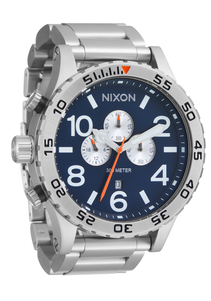 Nixon 51-30 Chrono | Silver/Midnight
