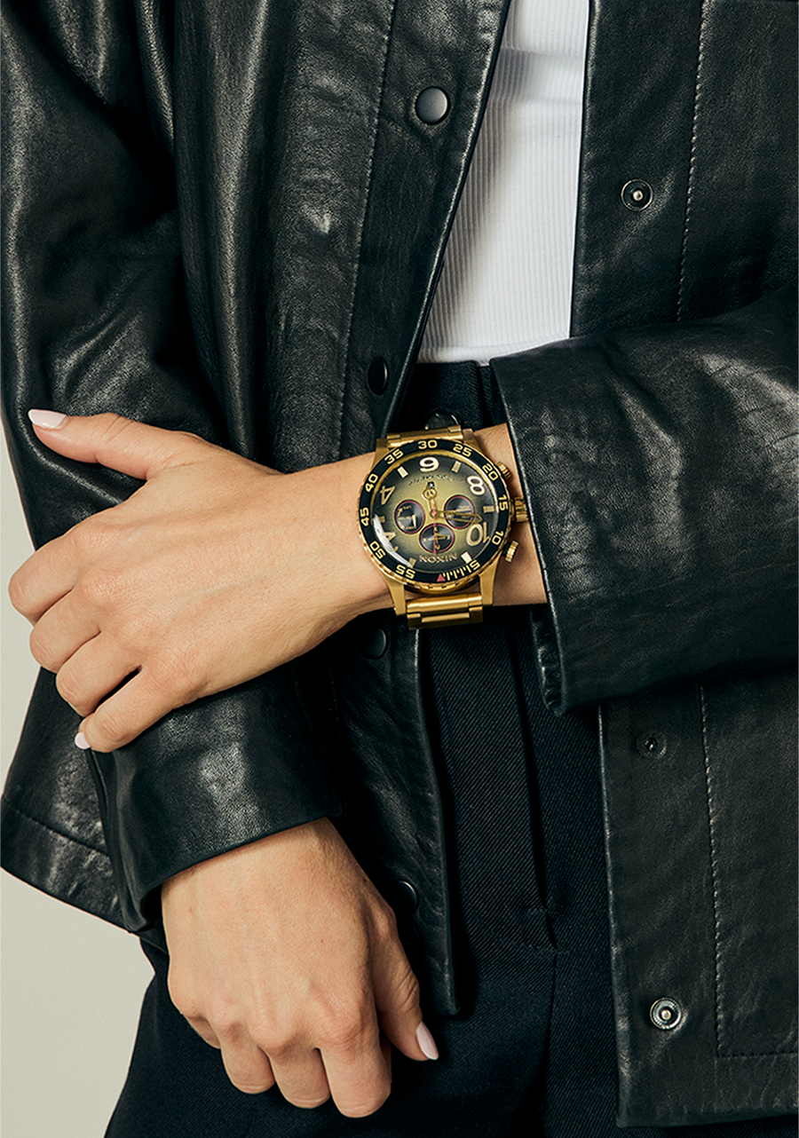 Nixon 51-30 Chrono | 4th Dim Gold/Black