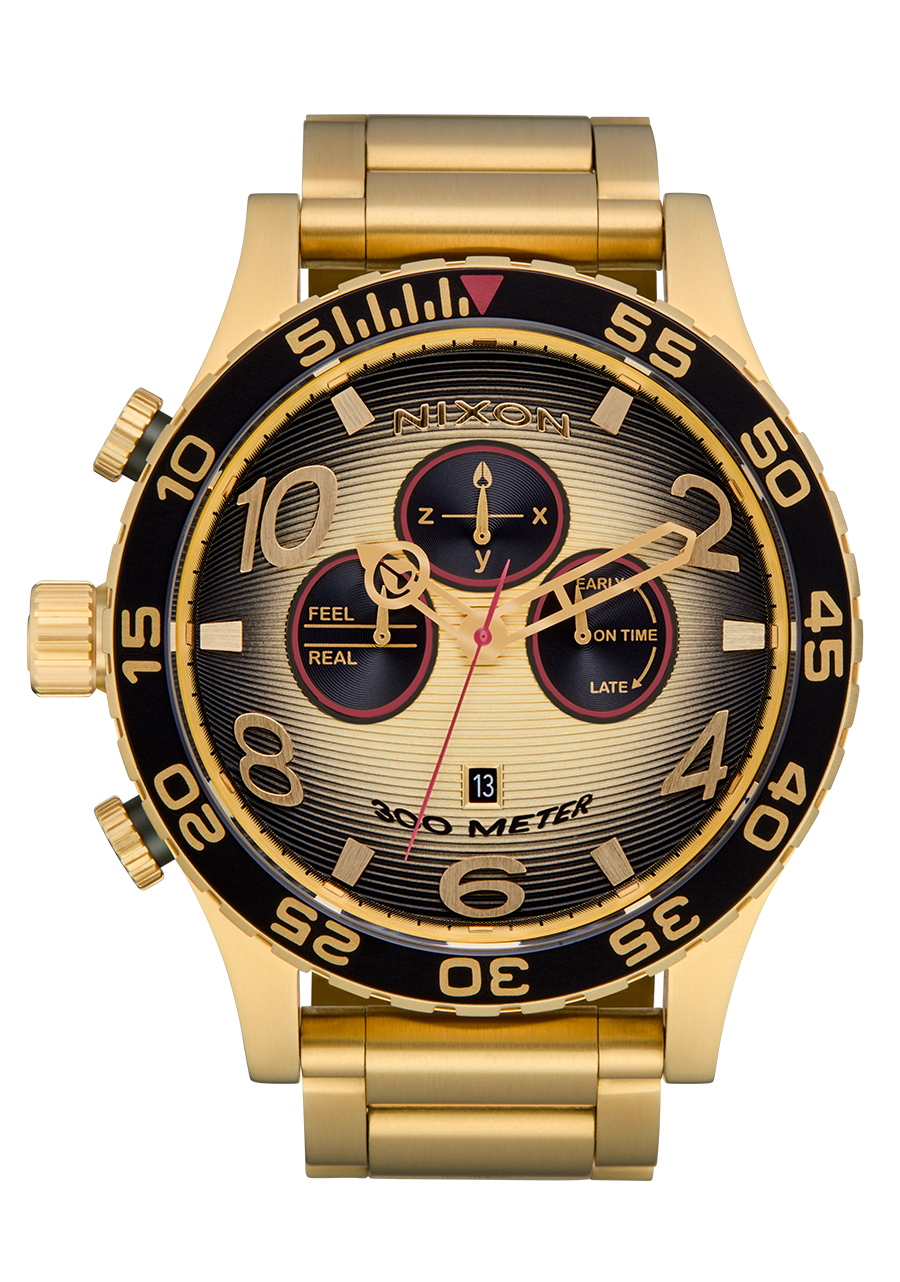 Nixon 51-30 Chrono | 4th Dim Gold/Black
