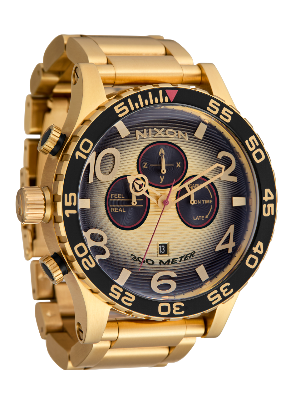 Nixon 51-30 Chrono | 4th Dim Gold/Black
