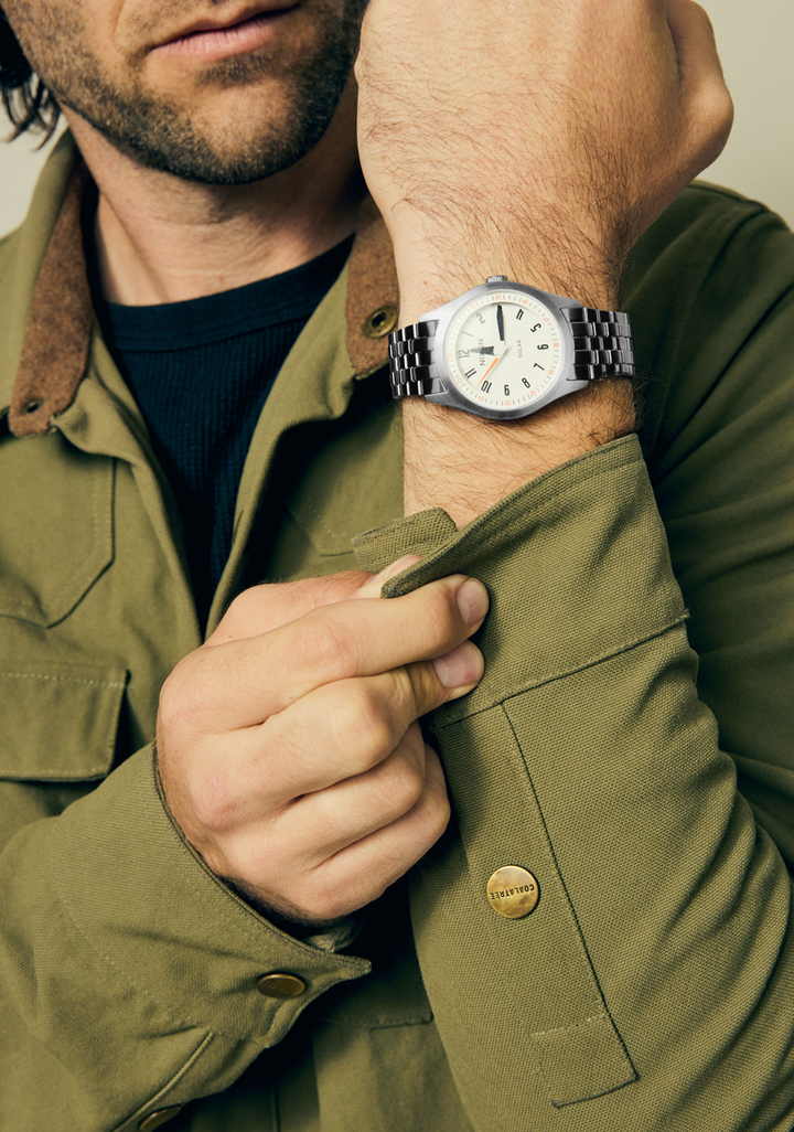 Nixon Echo 38 | Silver/Cloud Dancer