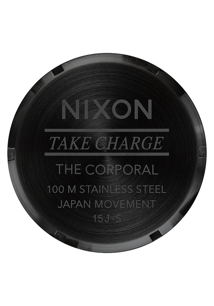 Nixon Corporal Stainless Steel | Matte Black/Gold