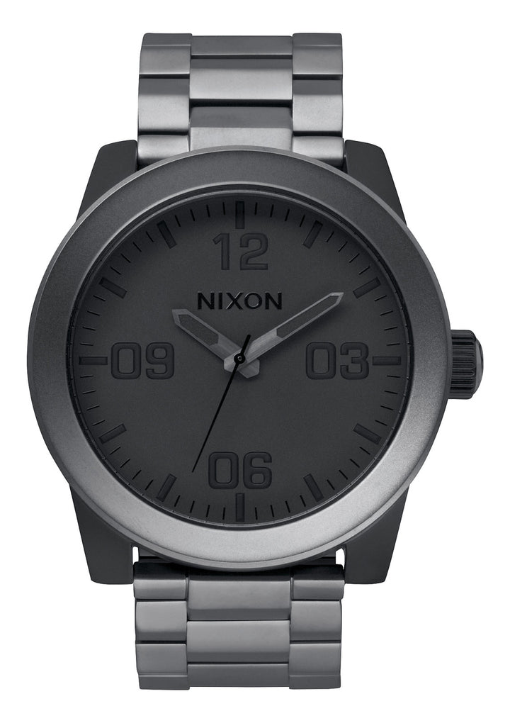 Nixon Corporal Stainless Steel | Matte Black/Matte Gunmetal