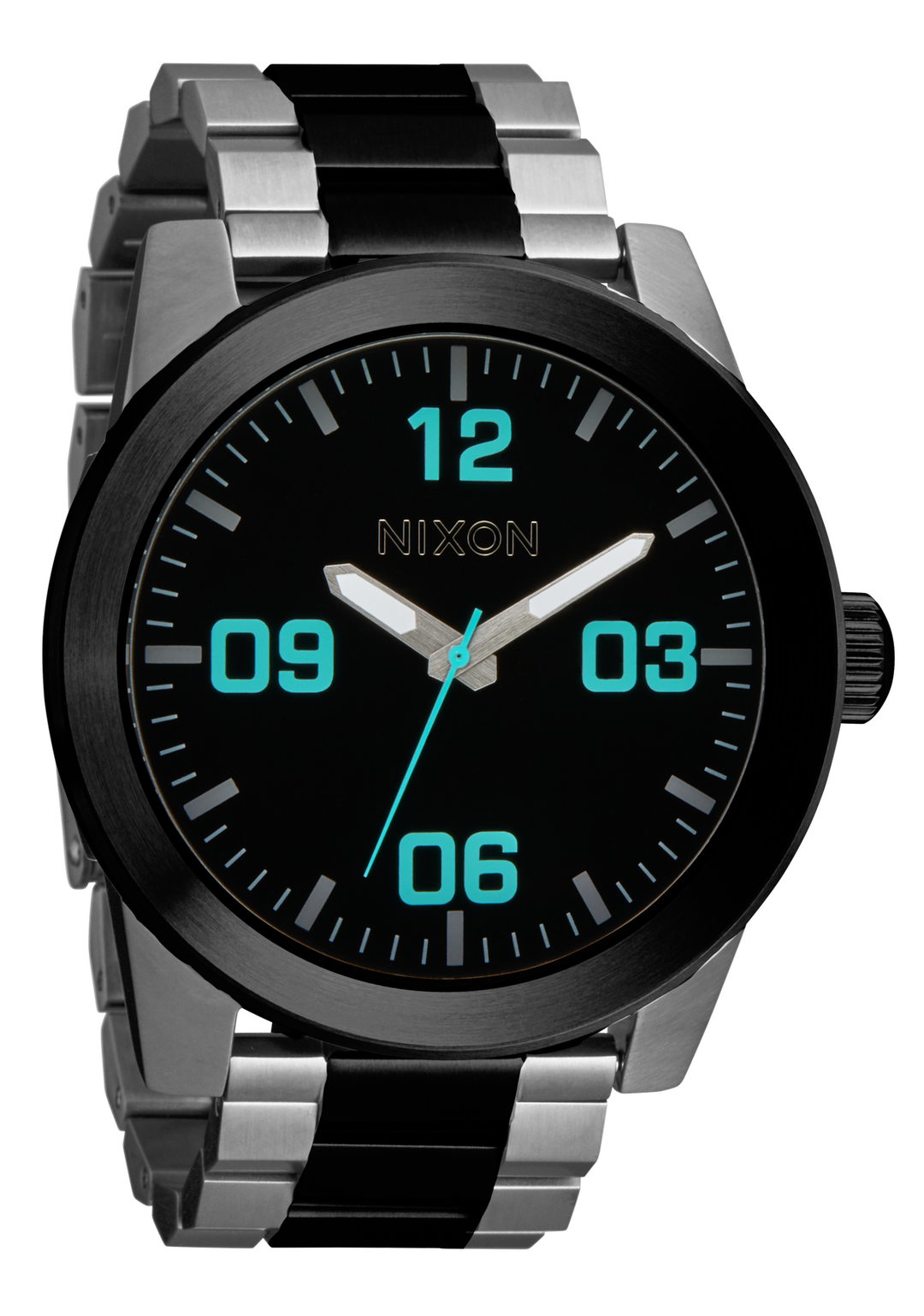 Nixon Corporal Stainless Steel | Silver/Gunmetal